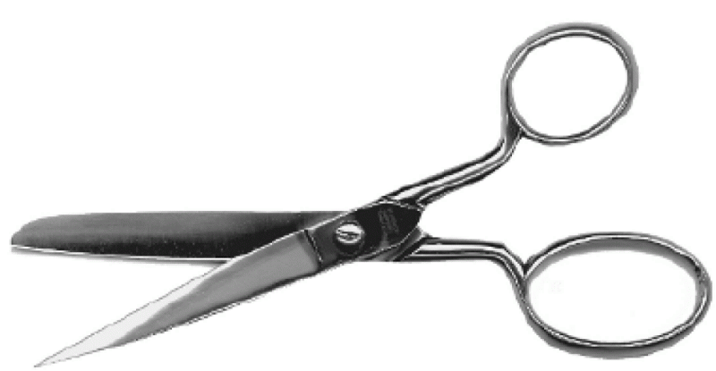 cutting out scissors